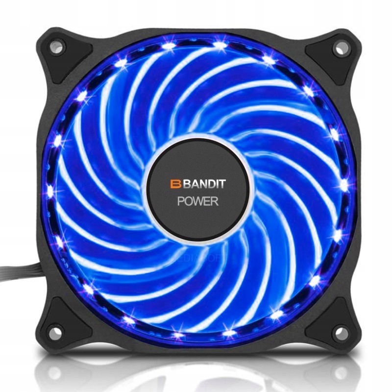 

Wentylator Silent - 18 Led - Blue Niebieski Molex