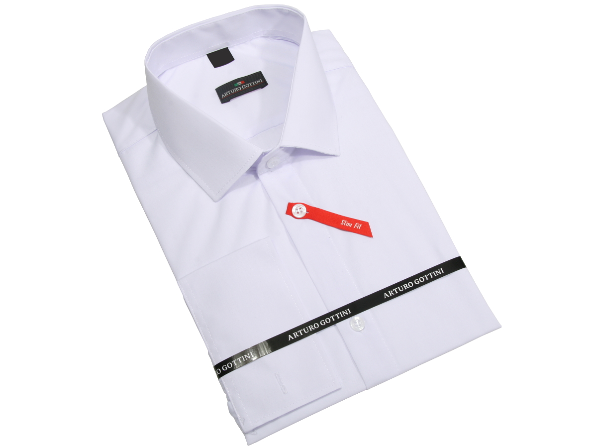 

Koszula Biała Gładka 41 164-170 Slim Fit