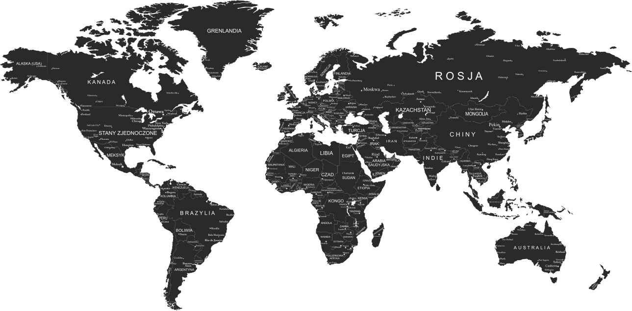 

Naklejki Ścienne na ścianę mapa świata nazwy 175cm