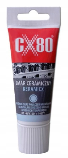CX80 Smar Ceramiczny Keramicx do 1400 stopni Tubka pasta do śrub 40G