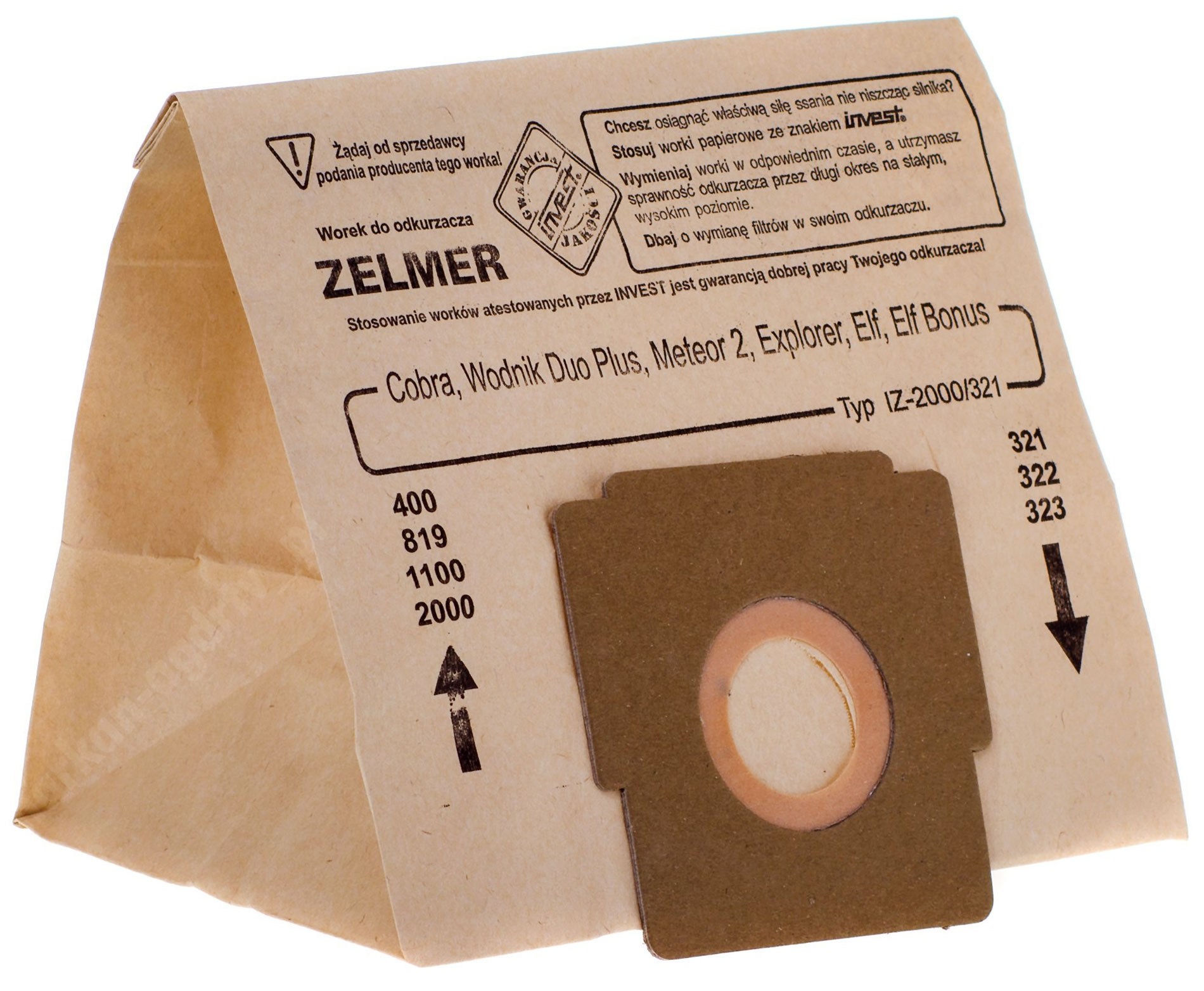 

Worek Zelmer 2000 321 Cobra Meteor 2 Elf Oddysey
