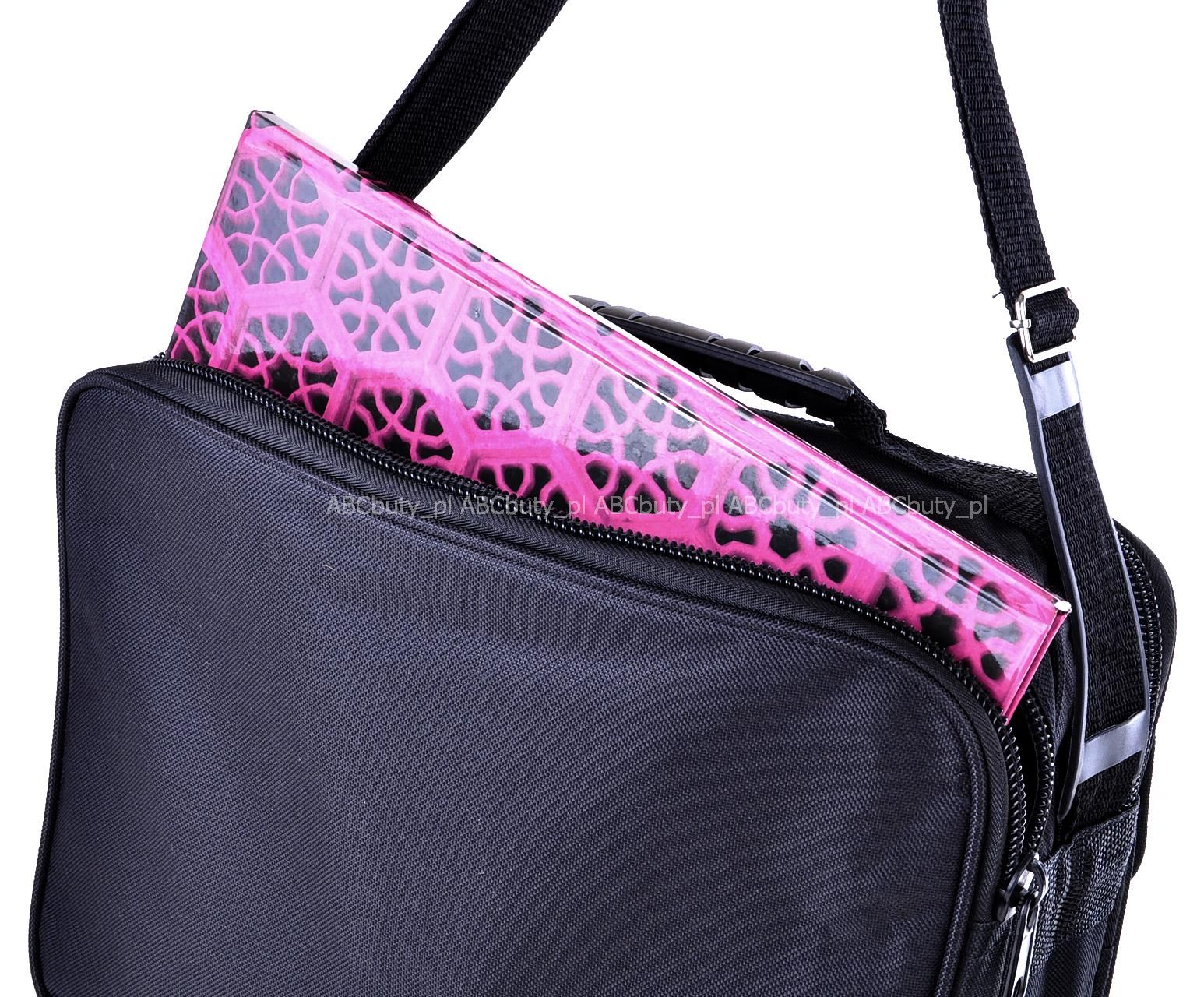 G1-12 CZARNA TORBA MĘSKA NA RAMIĘ KABURA DO PRACY Materiał dominujący codura