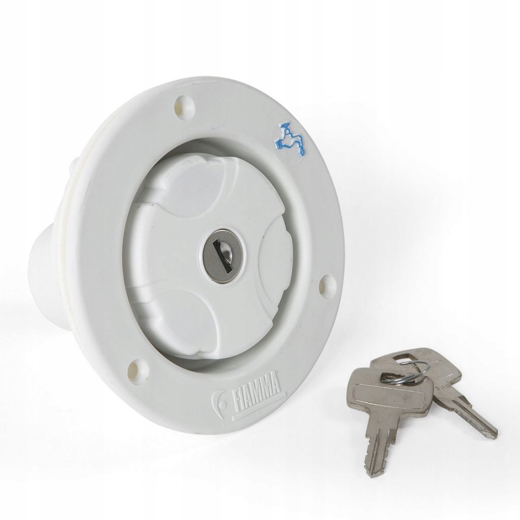 Wlew wody Fiamma z kluczem bialy