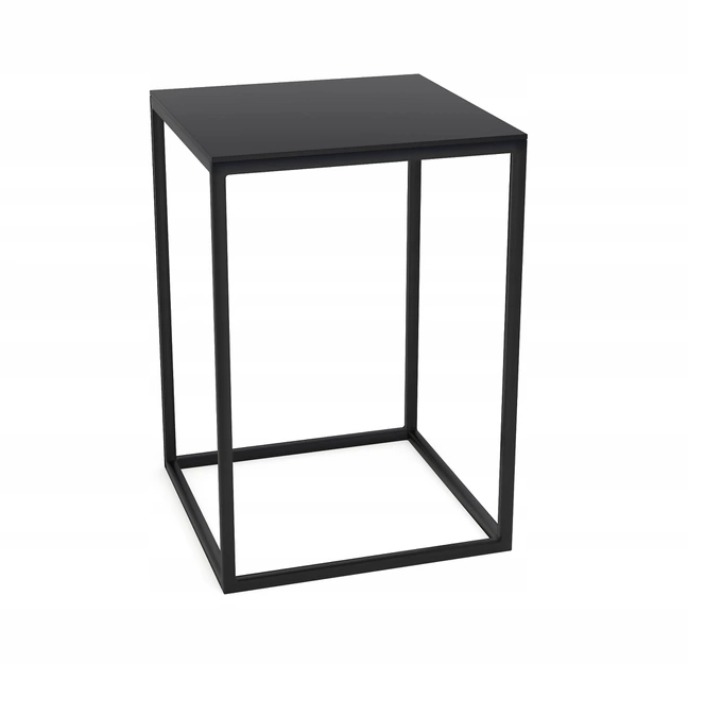 STOLIK KAWOWY Metalowy Stół Loft Dekoracyjny Salon Czarny Loftowy Ława 50cm Kod producenta Stolik nocny do ogrodu łóżka