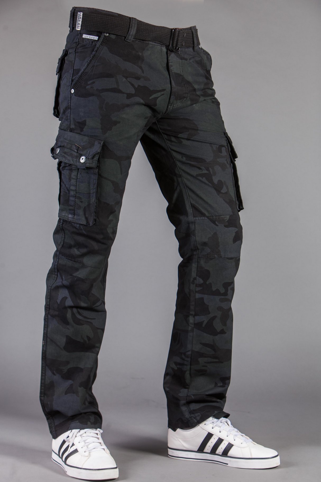 SPODNIE BOJÓWKI + PASEK M2096-1 rozm. 40 Rozmiar 40