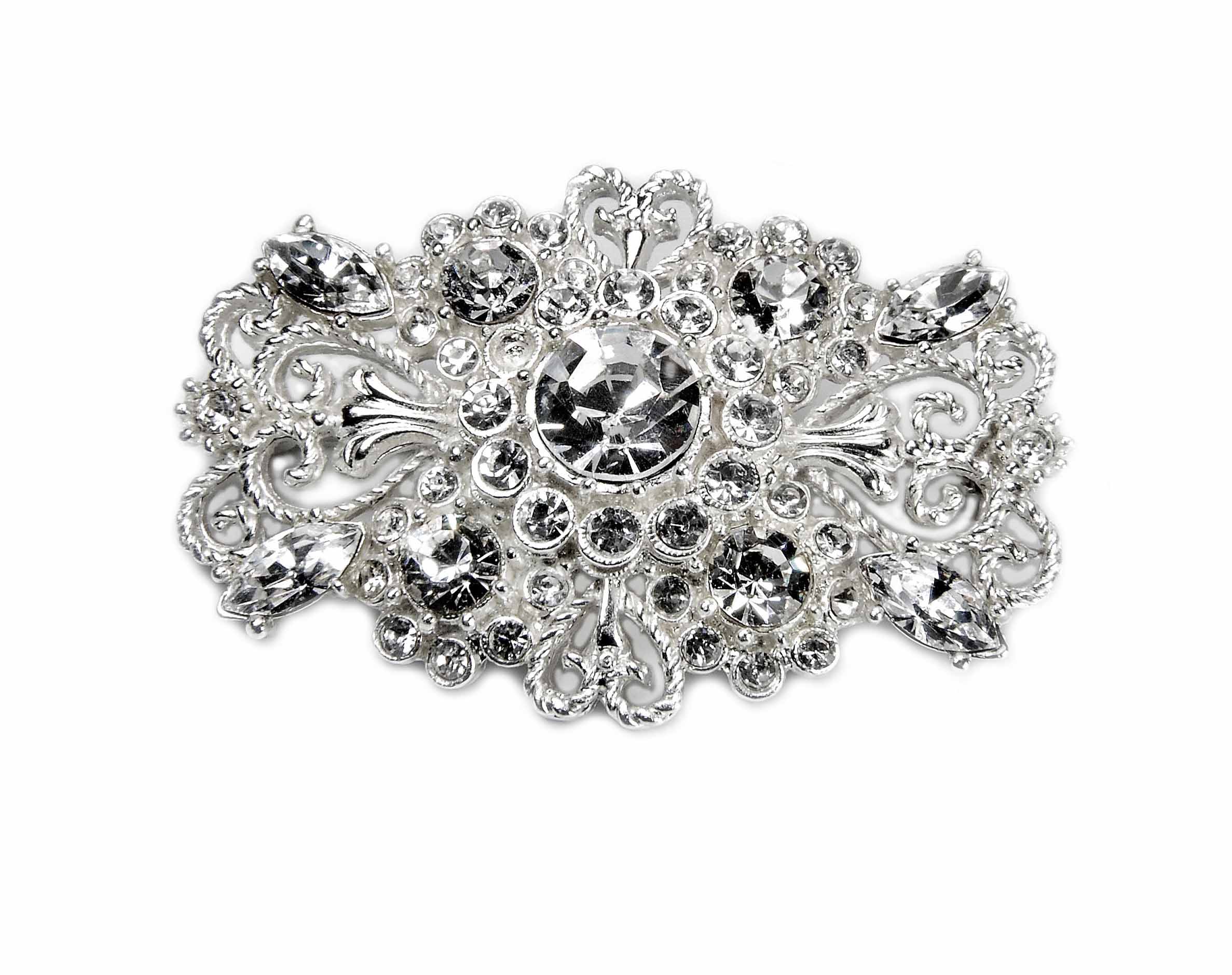 

broszka vintage kryształowa Swarovski różne kolory