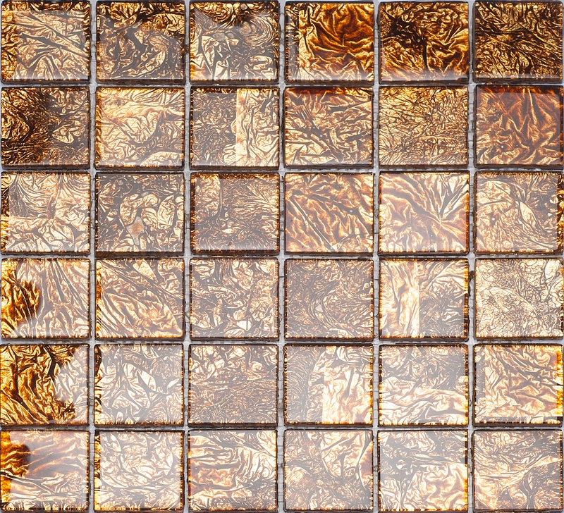 Mozaika szklana brązowa BOROSSO 48 Typ mozaika