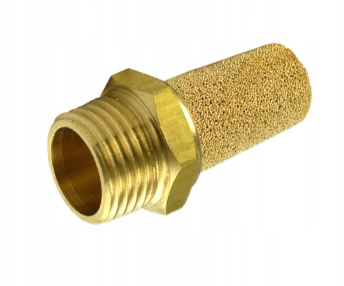 TŁUMIK HAŁASU POWIETRZA MOSIĘŻNY STOŻKOWY 1/4