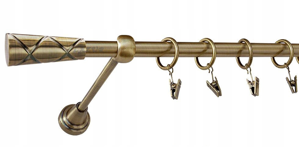 WSPORNIK POJEDYNCZY 16 mm KARNISZ KARNISZE METAL Średnica drążka 16 mm