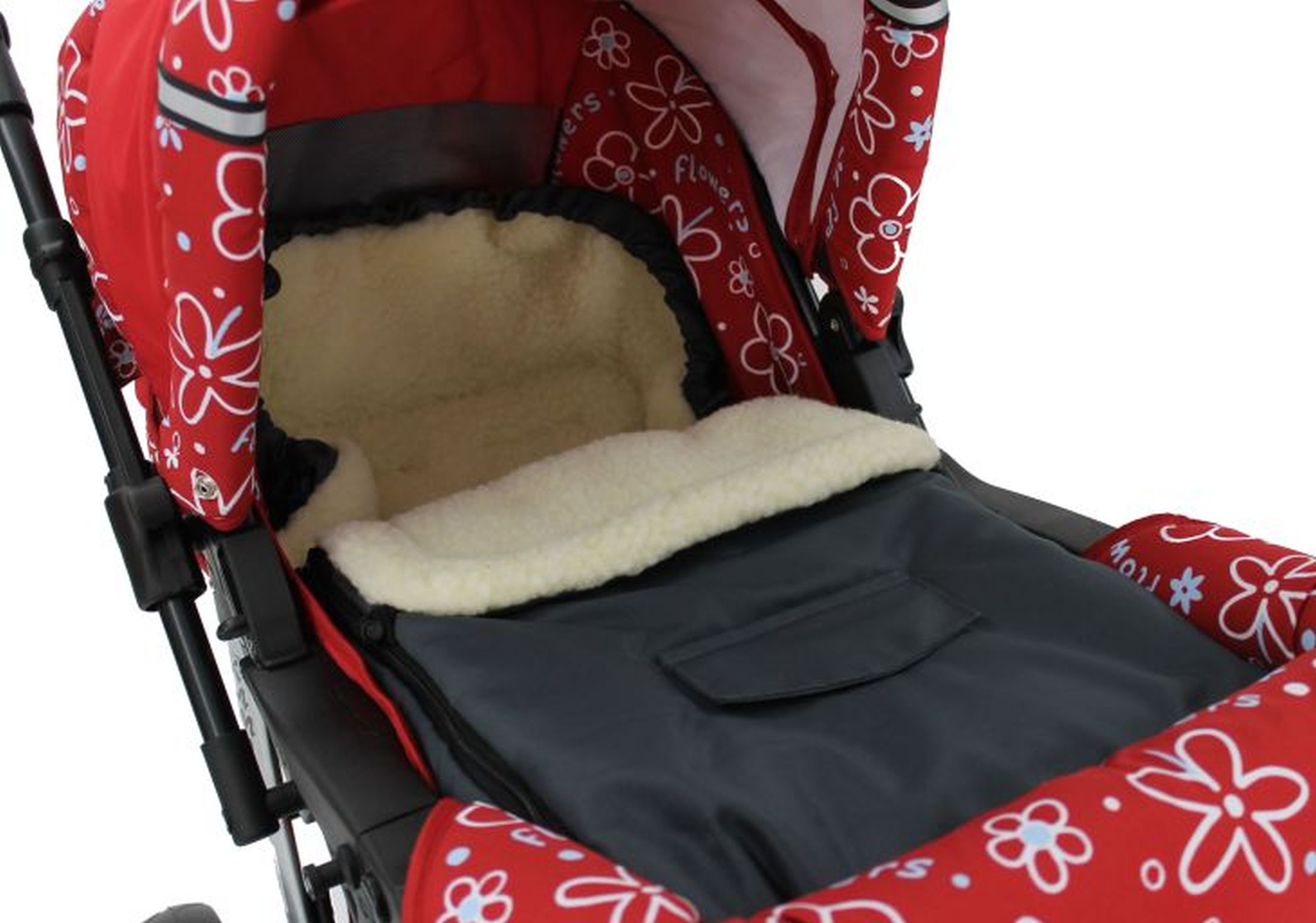 KAREX ŚPIWÓR ŚPIWOREK DO WÓZKA POLAR-PANTERA 90 CM Długość 90 cm