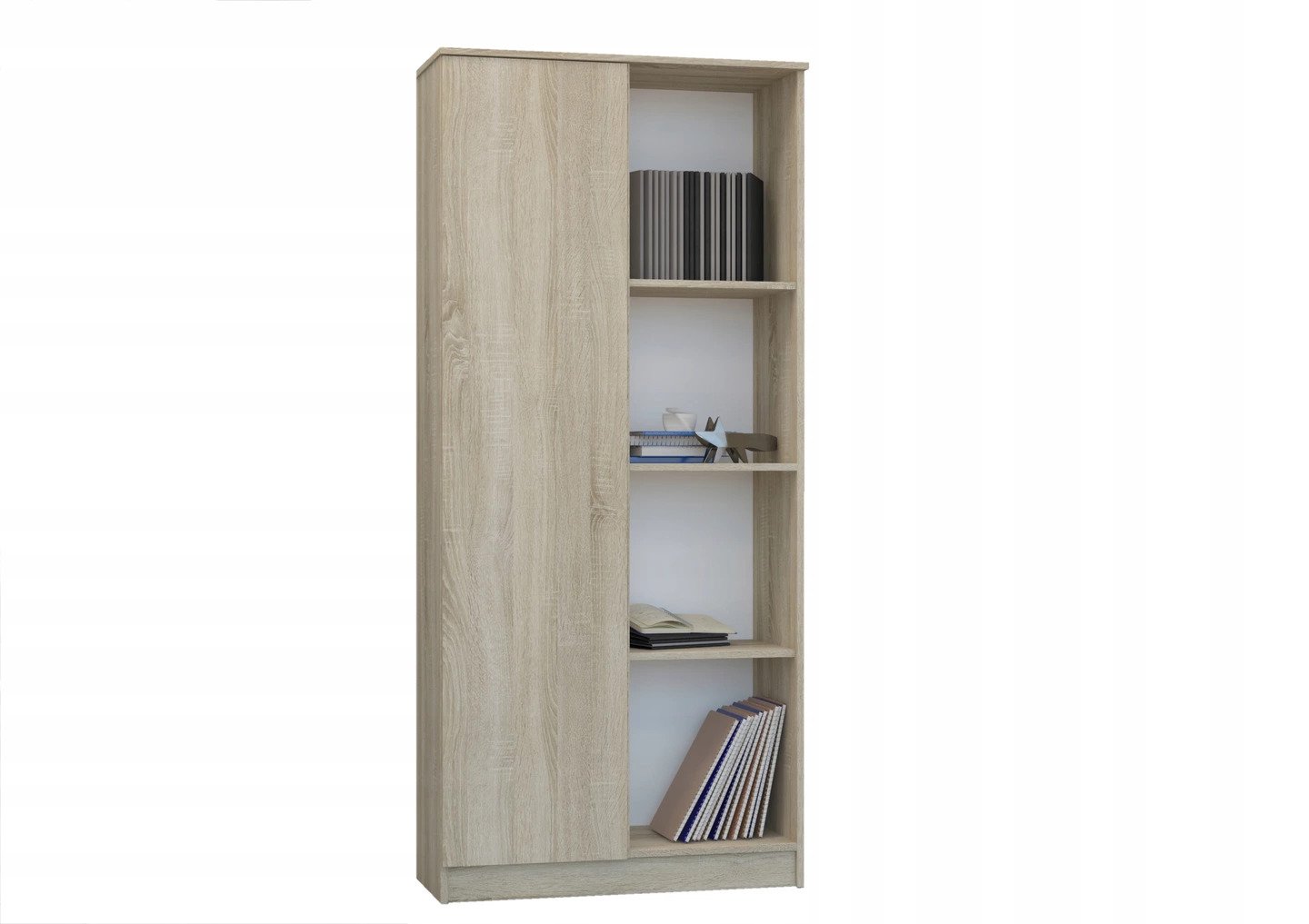 REGAŁ KSIĄŻKI BIUROWY 1 DRZWI 3 PÓŁKI SONOMA B-5