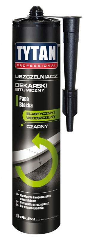 

Tytan uszczelniacz dekarski 310 ml. czarny bitum