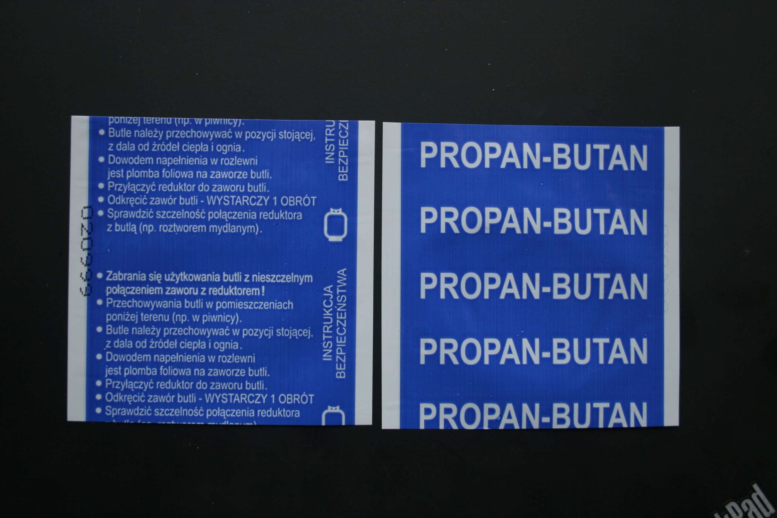 

plomby termokurczliwe Propan-butan z instr. 250szt