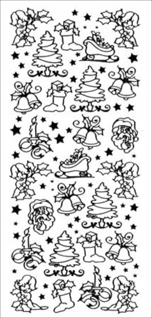 STICKERSY NAKLEJKI BOŻE NARODZENIE nr JO-182 Liczba sztuk 1 szt.