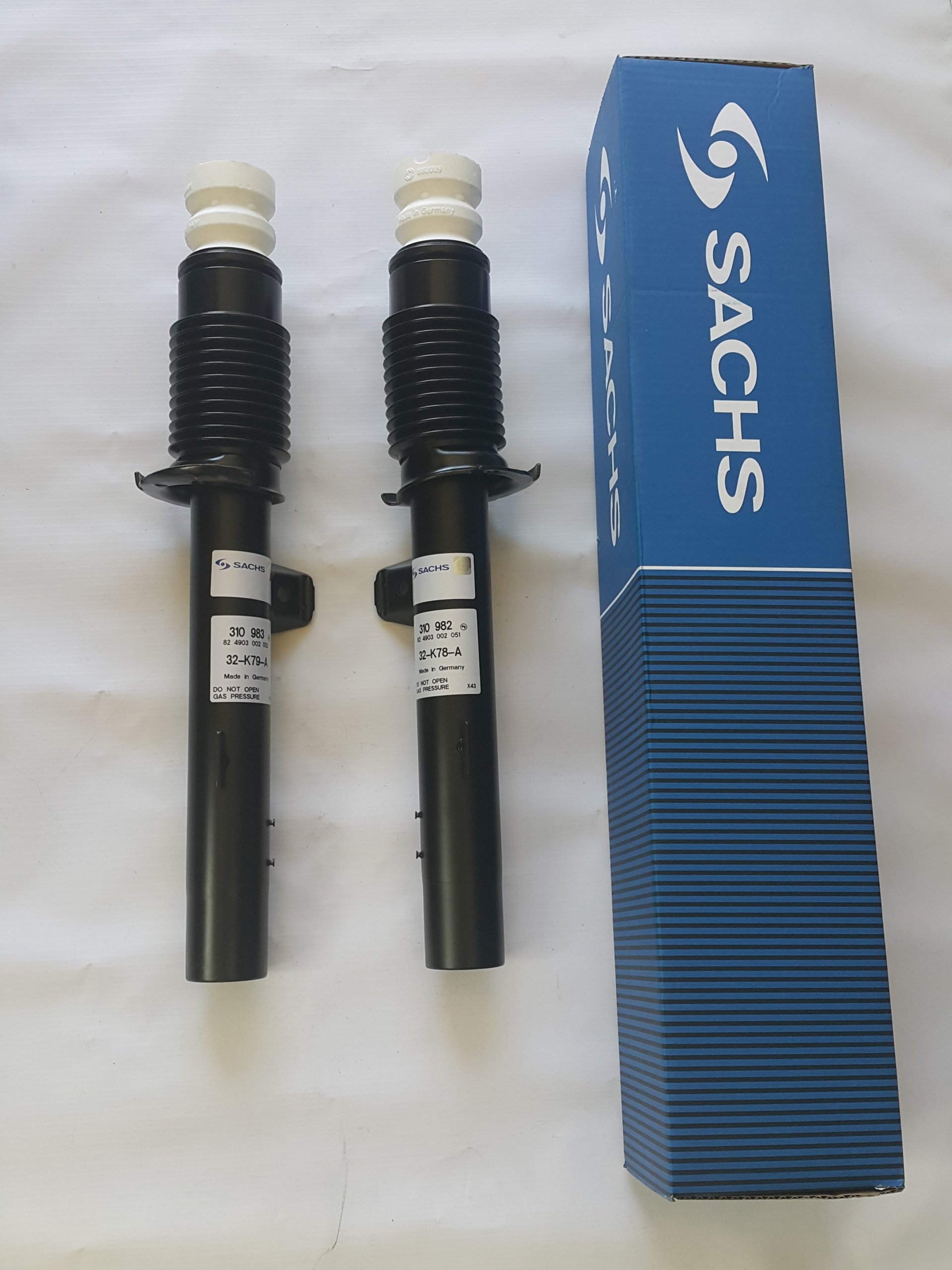 АМОРТИЗАТОРЫ SACHS BMW 3 E46+ОТБОЙНИК+OSLszt ПЕРЕД