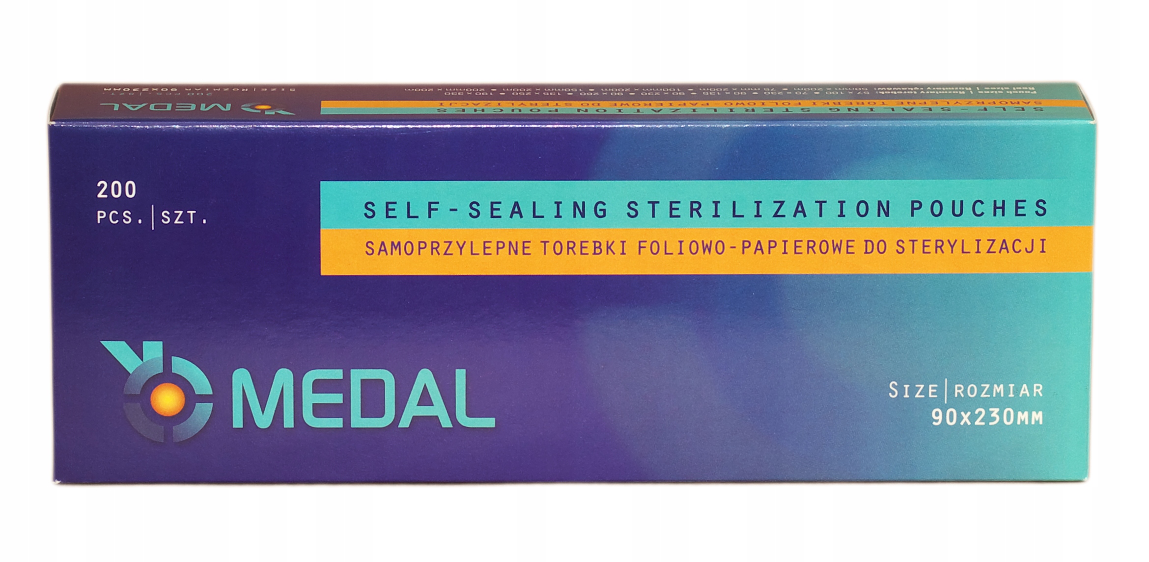 

Torebki Do Sterylizacji Medal 90x230mm 200szt
