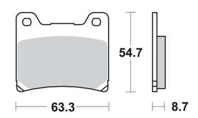 KLOCKI HAMULCOWE TYŁ YAMAHA XVS 1100 DRAG STAR 99- Producent TRW