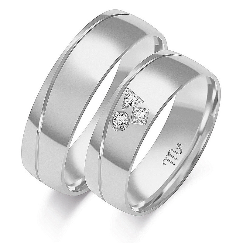Zlaté prsteny Diamanty Premium Model OE-276B
