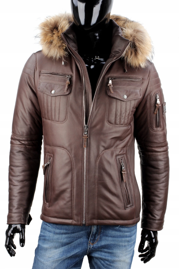 Kurtka Skórzana Ocieplana Męska DORJAN PTR124A XXL Marka Dorjan