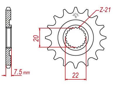 

Zębatka Przód Przednia Jt Honda Cr Crf 250 125 13z