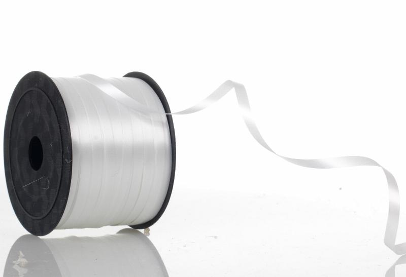 

Biała wstążka do dekoracji 100m bombki, balony