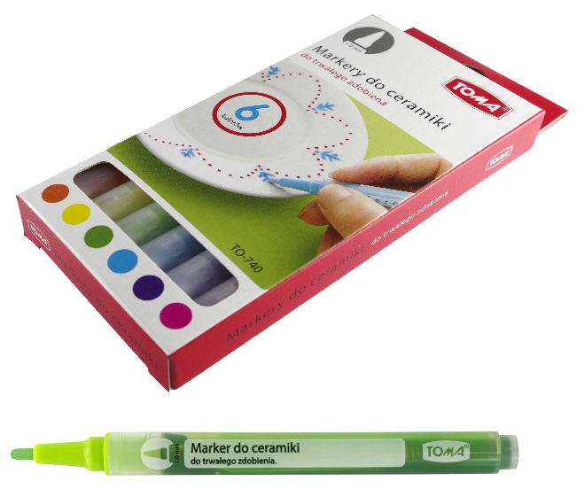 MARKER pisak do ZDOBIENIA CERAMIKI porcelany SZKŁA Kod producenta TO-740