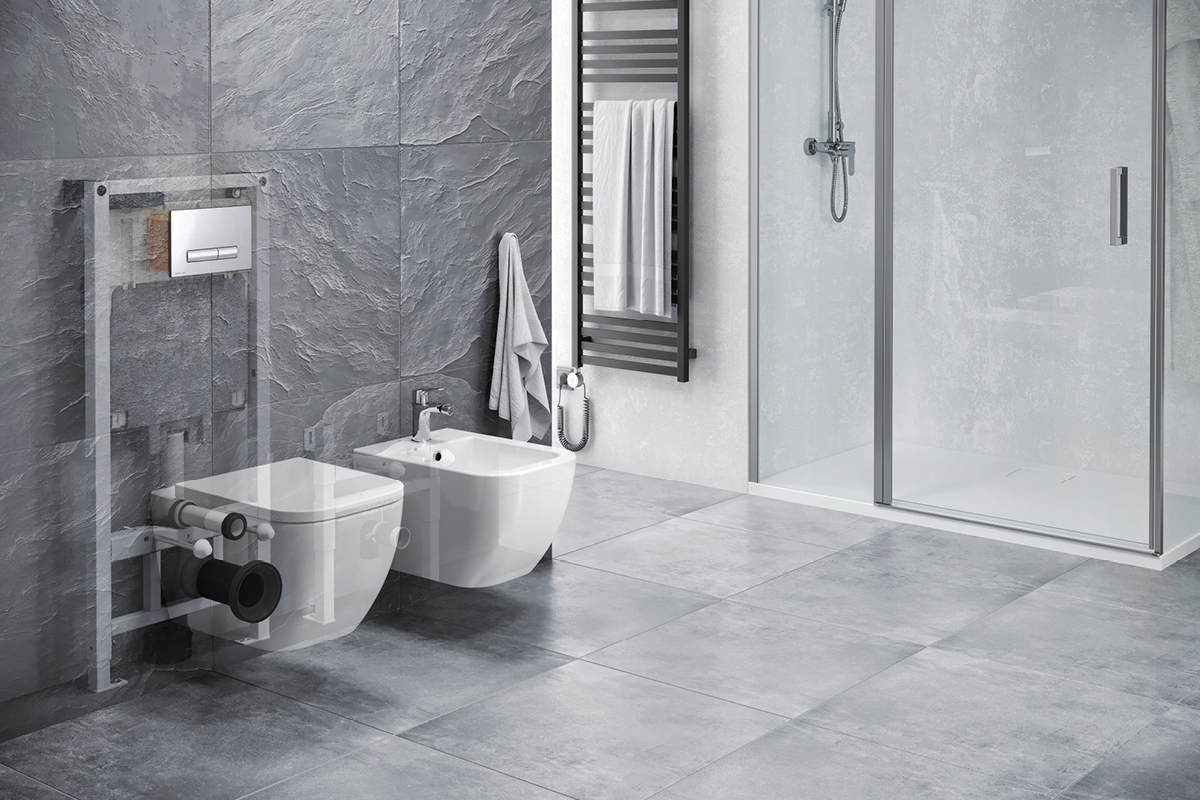 EXCELLENT SHIRO 2.0 zestaw stelaż,miska Doto54 ,WH Szerokość miski 54 cm