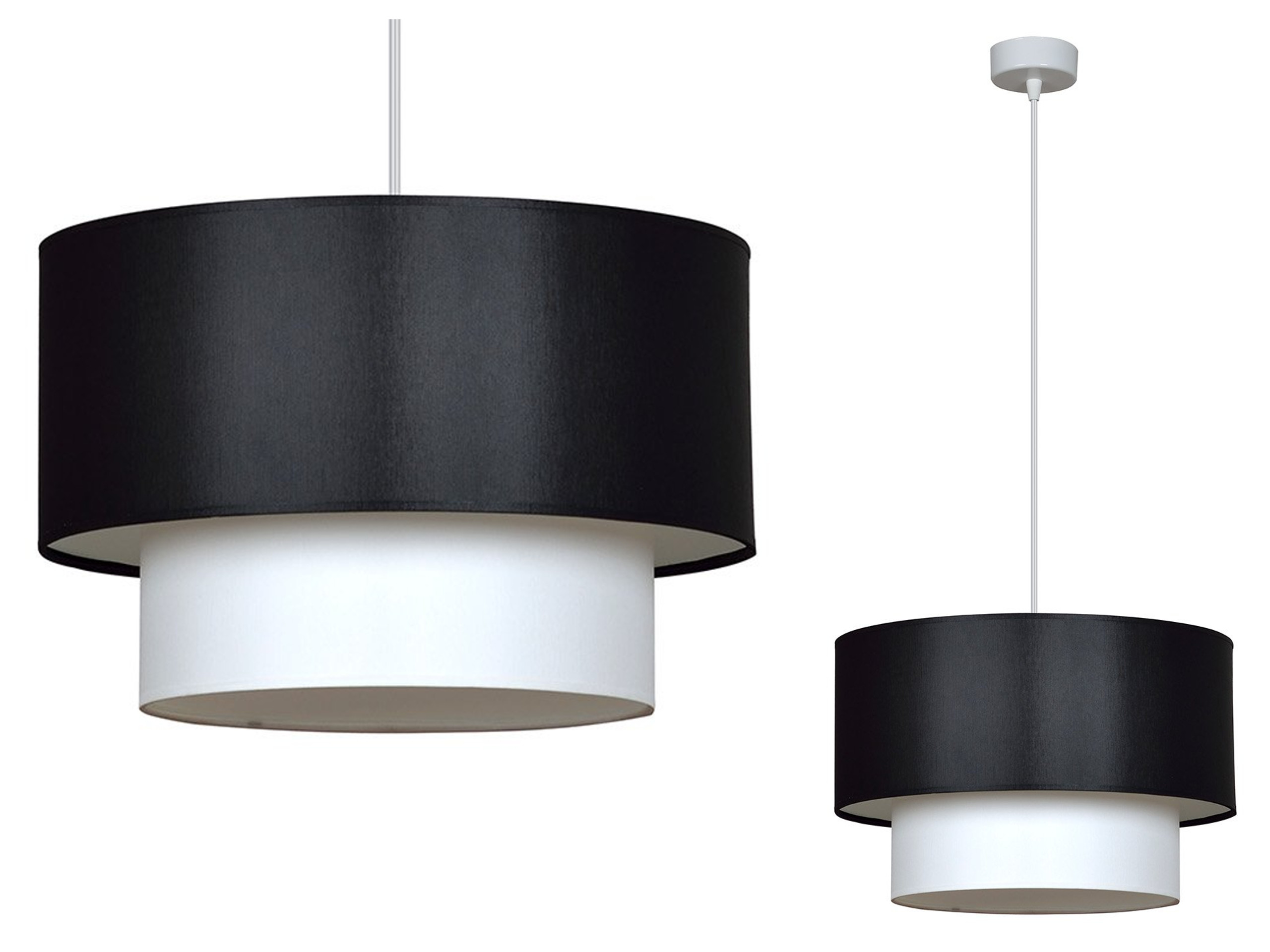 

Lampa Wisząca Do Kuchni z Abażurem Materiał Led