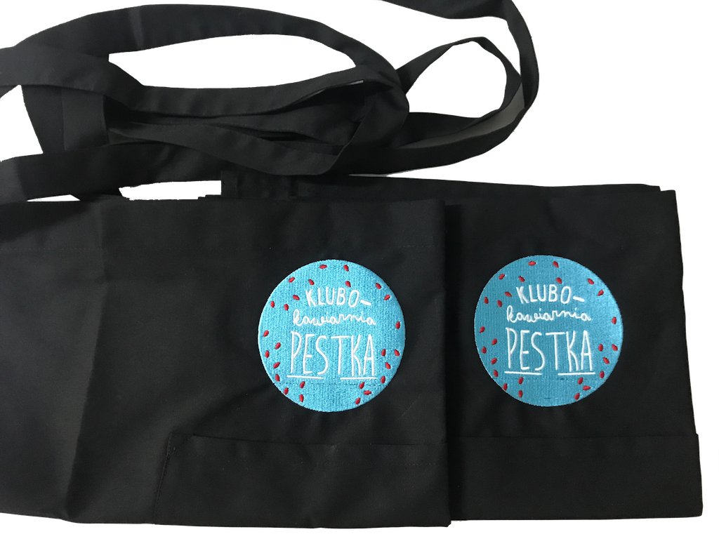 ZAPASKA KELNERSKA FARTUCH Z LOGIEM HAFTEM 10szt. Przeznaczenie kelnerskie