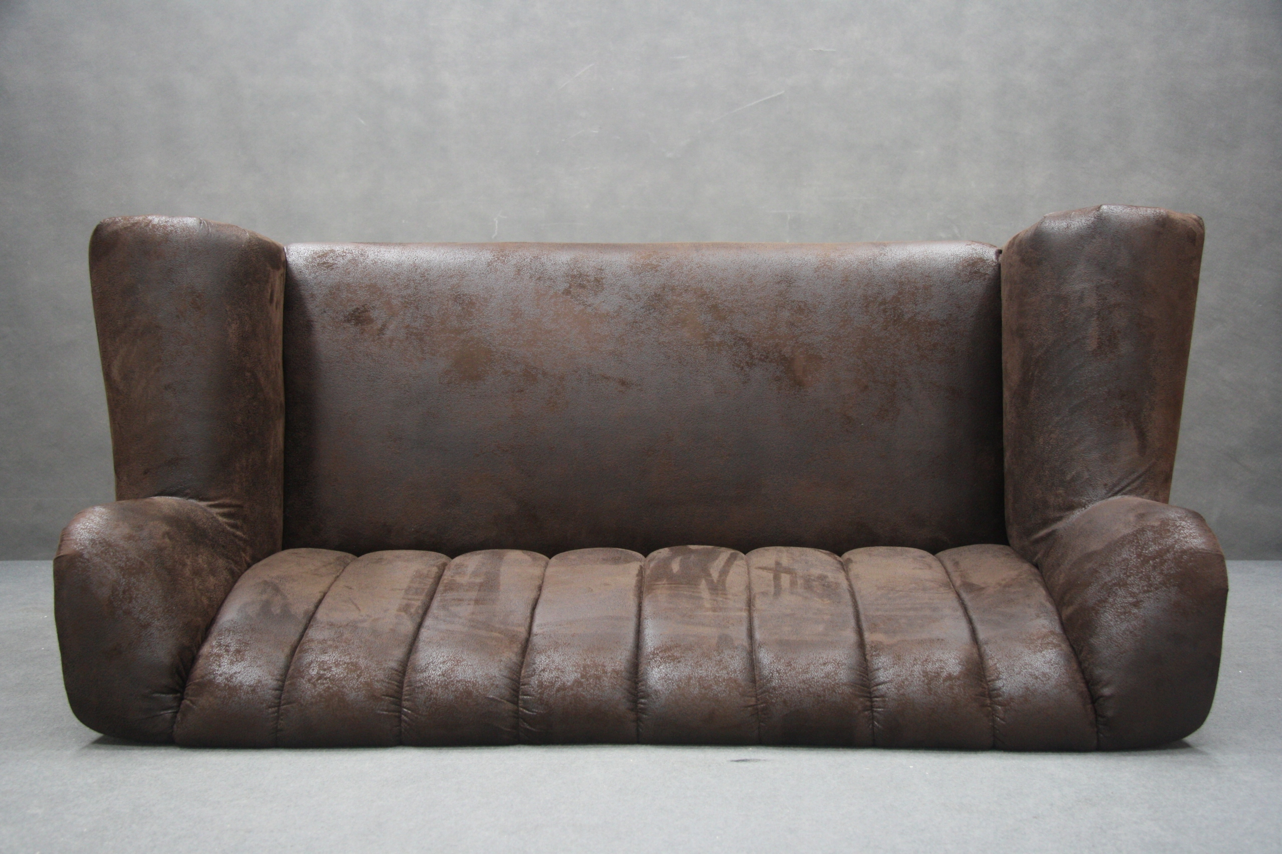 Sofa Brąz BAROCK Chesterfield Materiał Kanapa Nowa Marka Inny producent