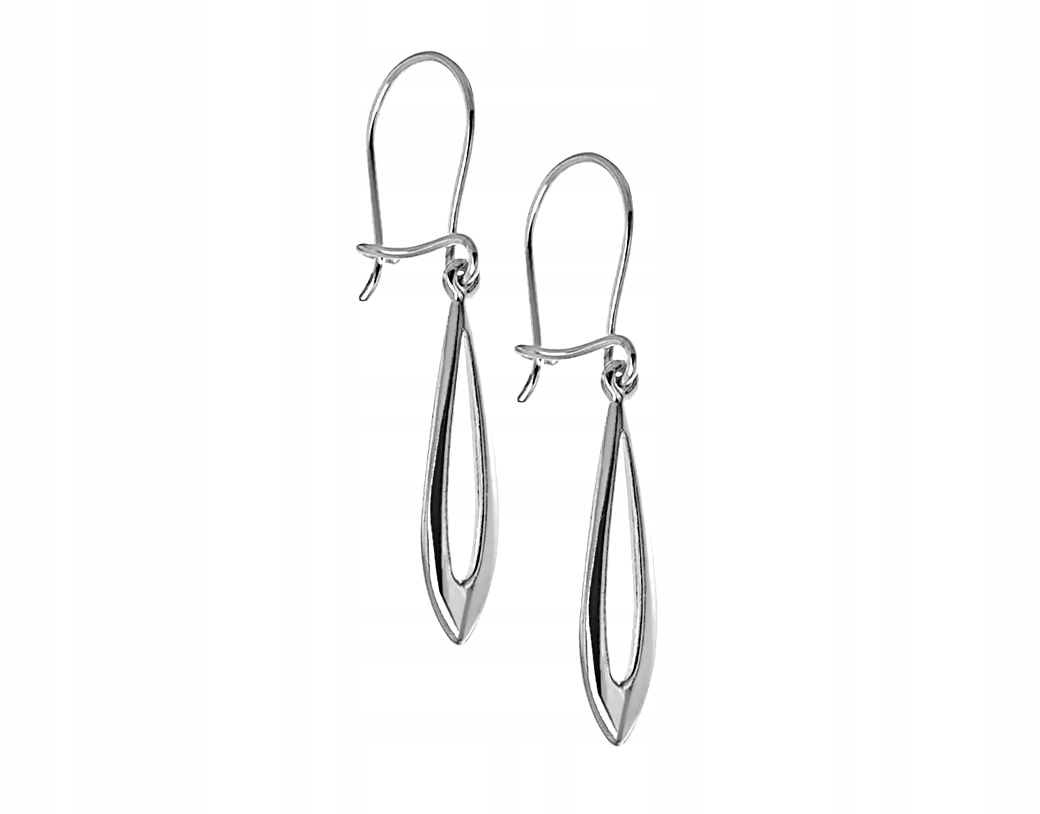 

Wiszące Kolczyki Srebrne Łezki Ażurowe Krople 925