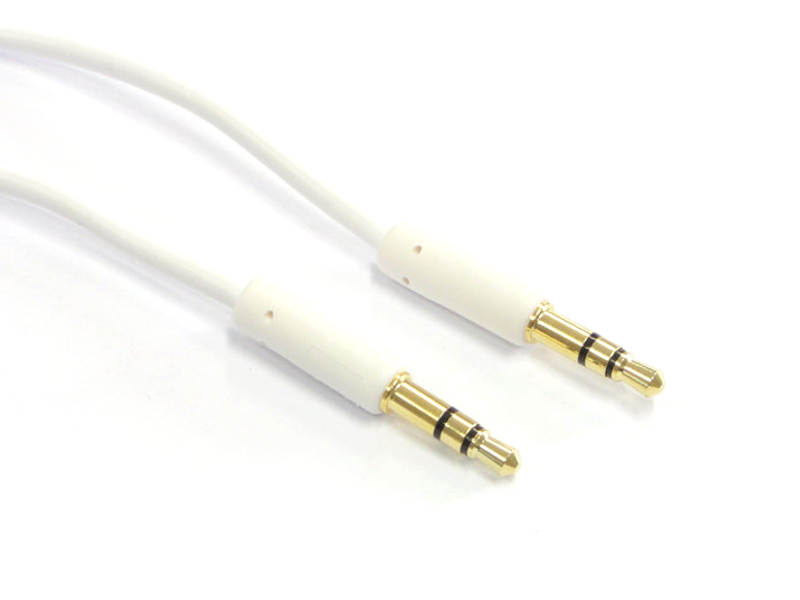 

Przyłącze mały Jack - mały Jack 3.5mm biały 5m