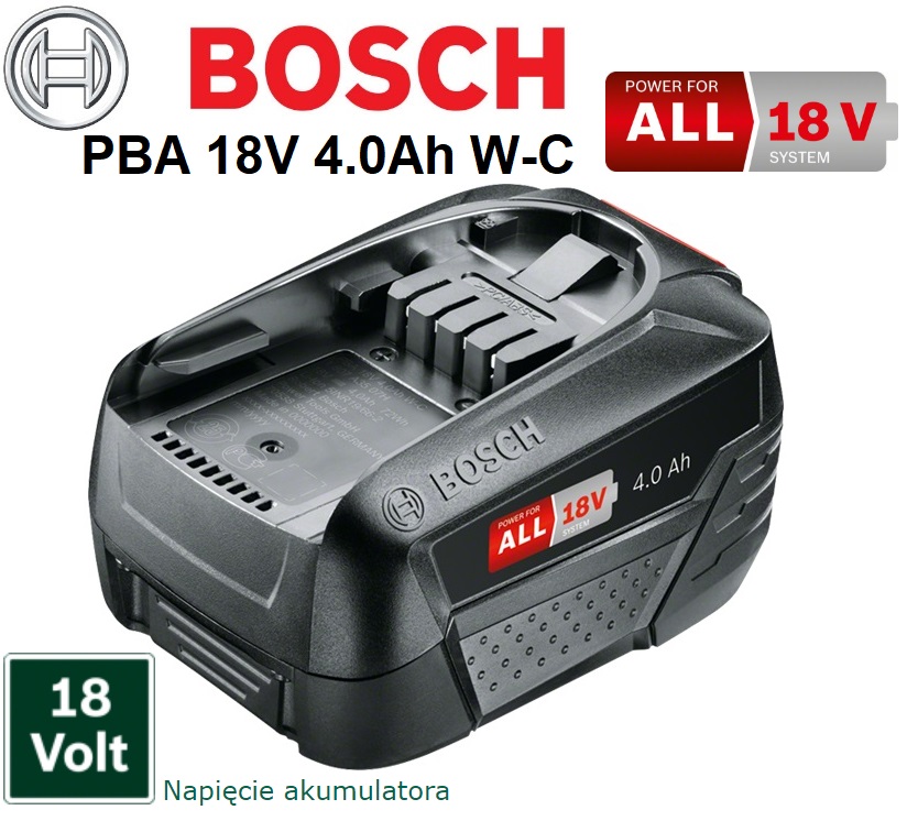 Аккумулятор pba 18v bosch