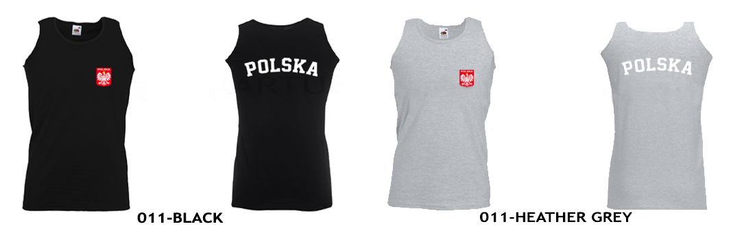 KOSZULKA ATHLETIC - POLSKA FRUIT OF THE LOOM M Dekolt okrągły