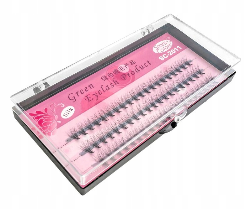 

Green Eyelash Jedwabne Kępki Rzęs 8MM 60SZT
