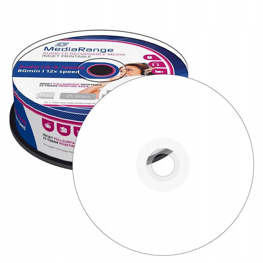 

Cd-r Do Muzyki Mediarange Audio cake 25 printable