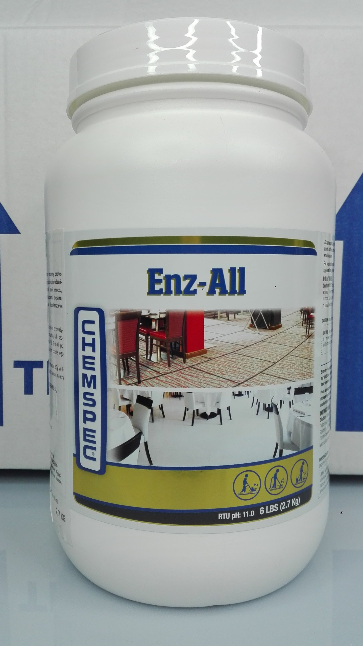 Prespray Chemspec Enz-All tapicerka dywany 2,7 kg EAN (GTIN) 0091965013129