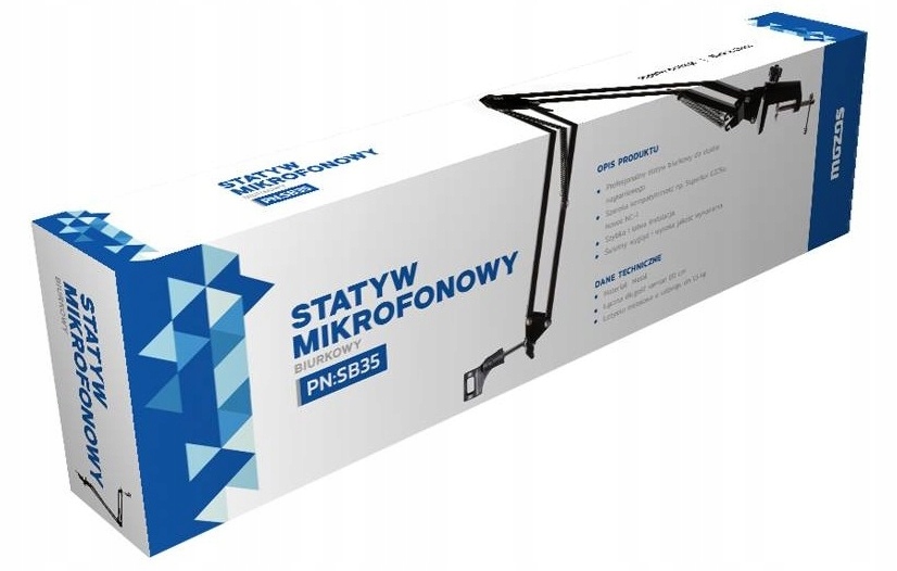 BIURKOWY STATYW MIKROFONOWY RADIOWY STOŁOWY UCHWYT EAN (GTIN) 5708172664857