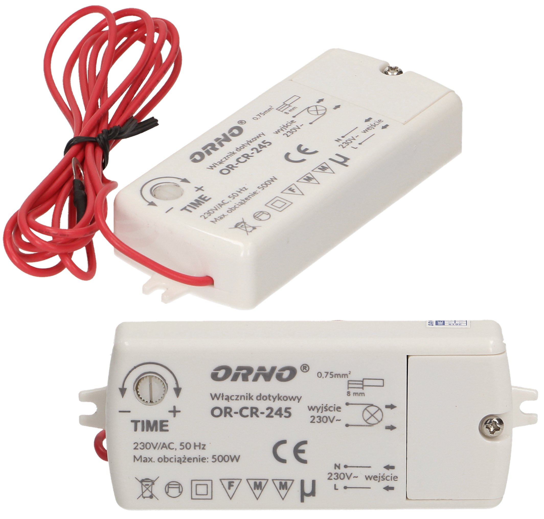 

Włącznik Dotykowy 500W Led Orno CR-245