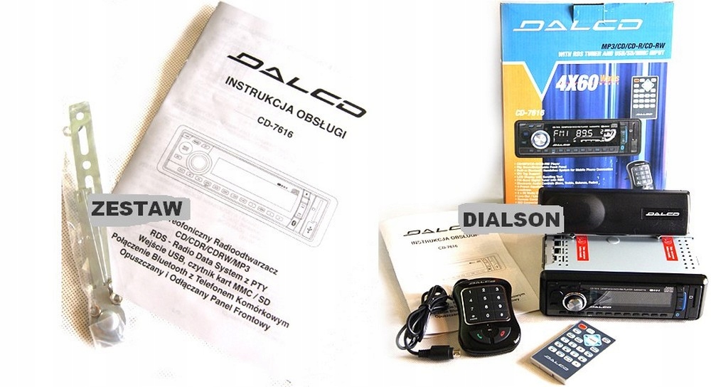 Автомобильный радиоприемник CD MP3 USB SD BLUETOOTH 4 x 60w Compatible Storage Media SD card CD USB