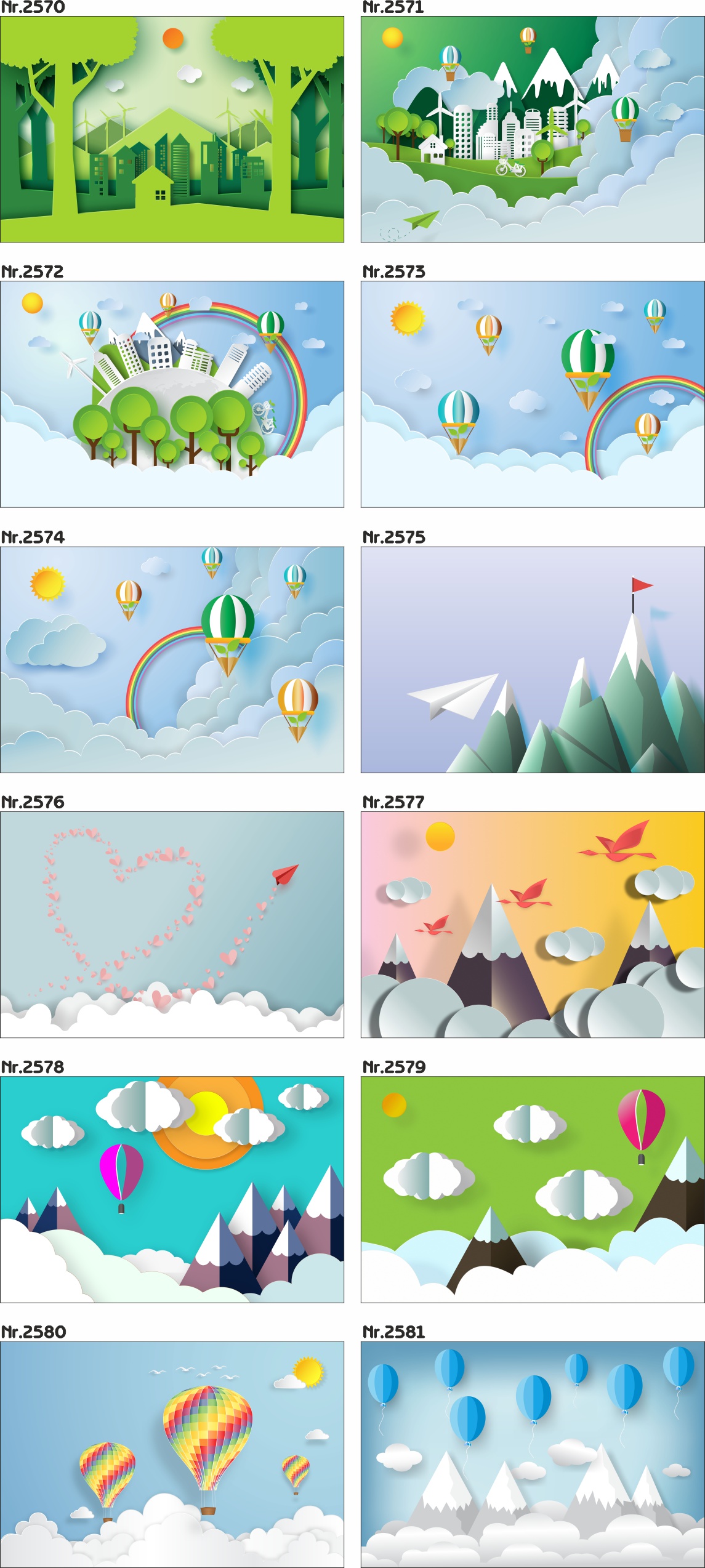 Fototapeta dla dzieci, góry, niebieskie balony 3D Rodzaj winylowa na flizelinie