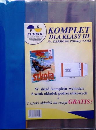 Komplet okładek na książki do klasy 1,3 MEN Płeć Chłopcy Dziewczynki