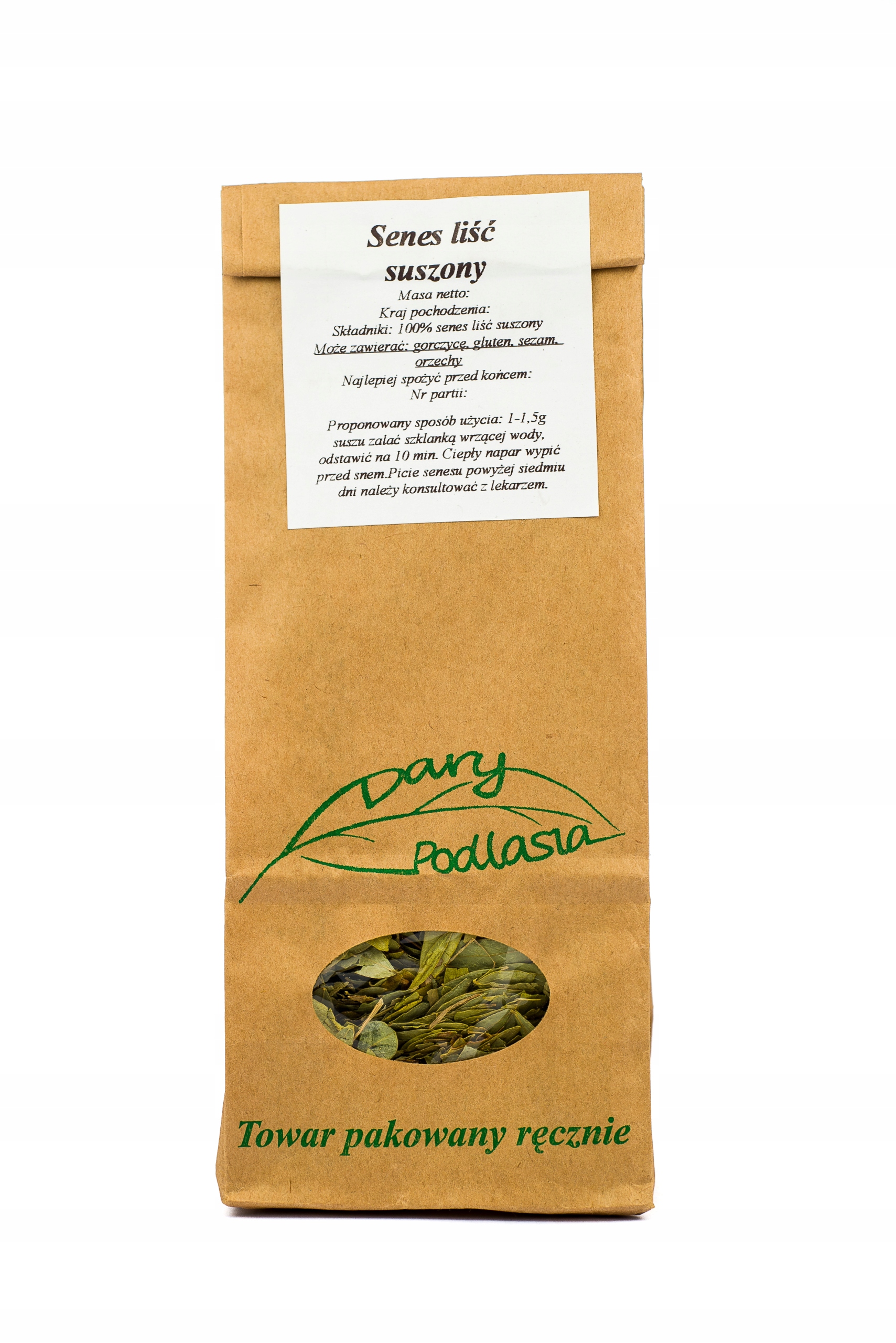 

Senes liść senesu Strączyniec -500g- Dary Podlasia