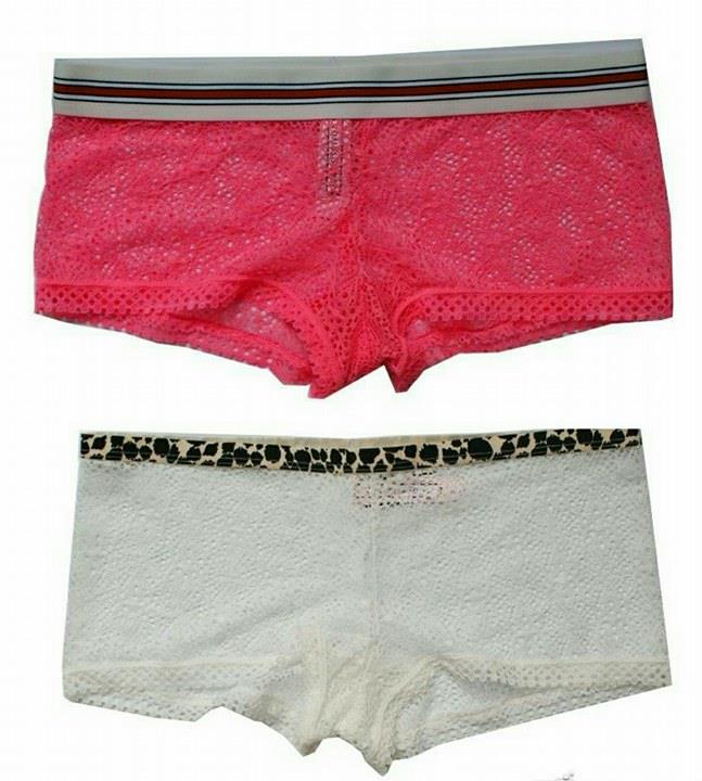 

Victoria's Secret S Majtki Szorty komplet 2szt