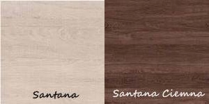 Witryna VEGAS V12 szklana z półkami santana Wysokość mebla 192 cm