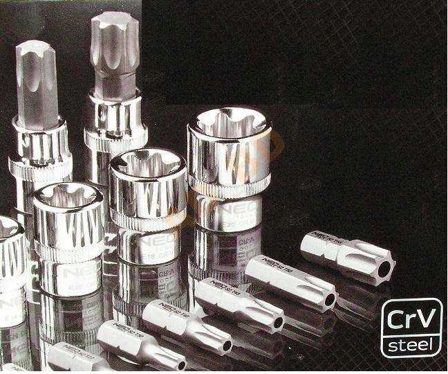 Nasadki torx torxy z otworem bity NEO 08 711 HIT Liczba elementow zestawy