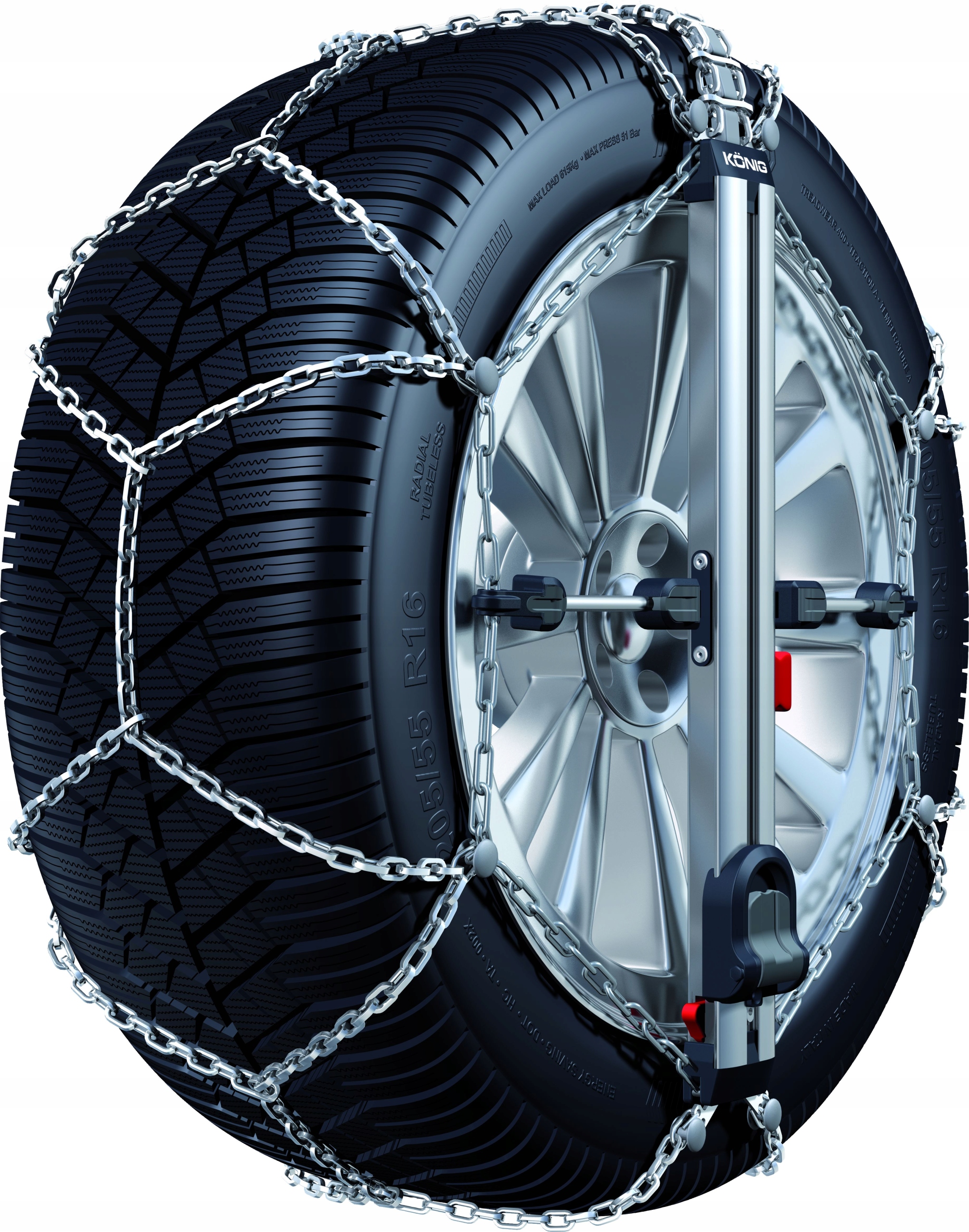 Łańcuchy THULE KONIG EASY-FIT 100 CU-9 215/55 R17 Grupa rozmiarowa KN 100