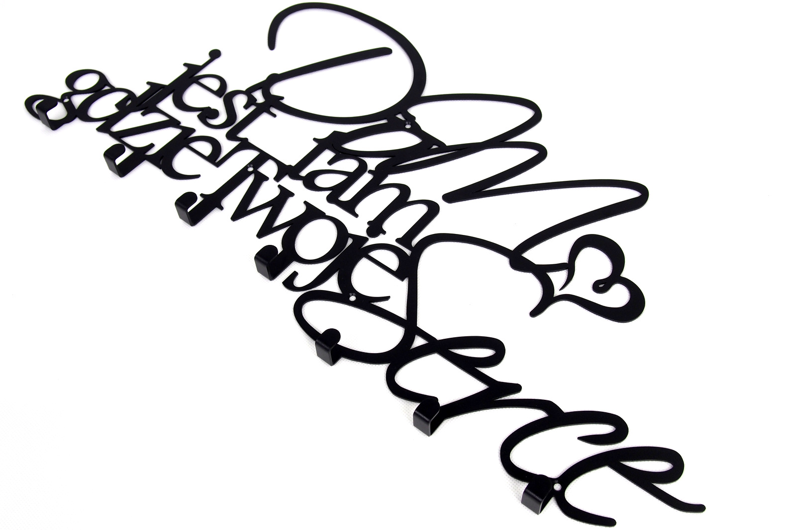 Metalowy Wieszak ścienny na ubrania Wybór kolorów Wysokość mebla 30 cm