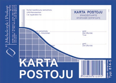 

Karta Postoju Michalczyk Druk A6 814-5 Łódź