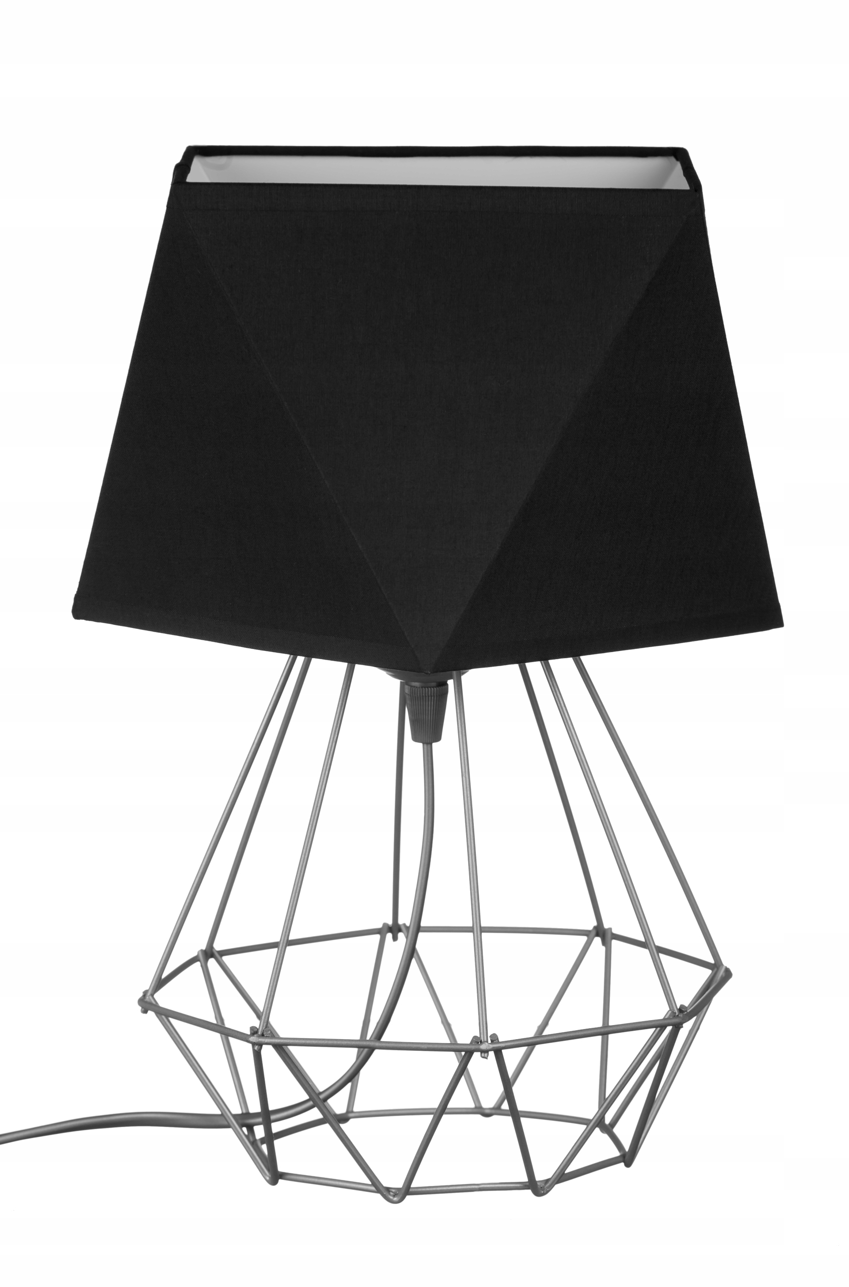 Lampka nocna LOFT abażur Diament druciana CZ/SZ